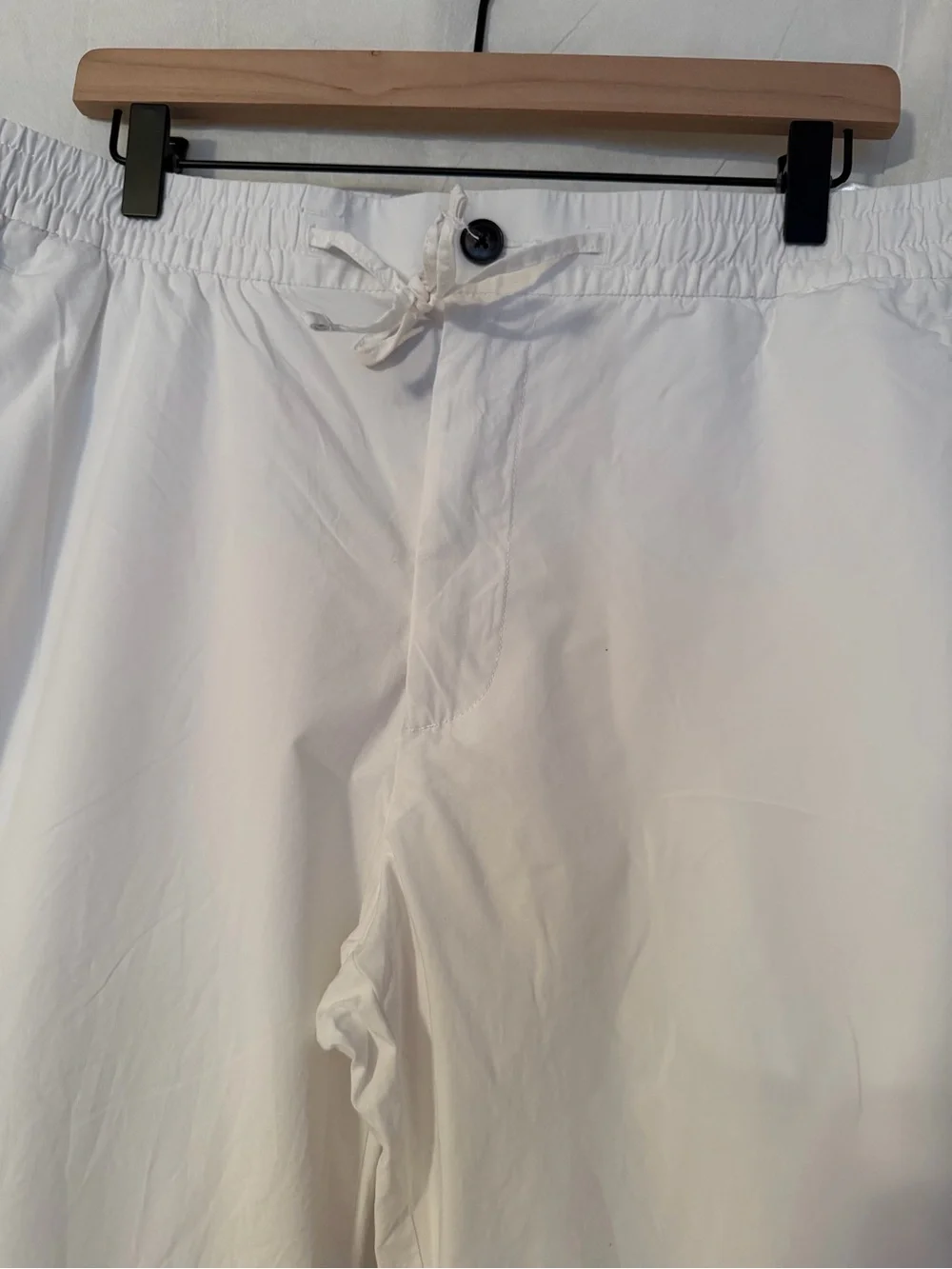 H&M Men's White Drawstring Chinos